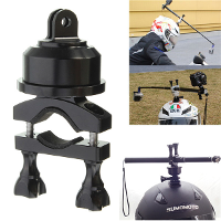 360 Rotating Swivel Helmet Self Shot Pole Mount Adapter For Gopro 3 3 Plus 4 Xiaomi Yi Sj4000 Sj5000 Sjcam
