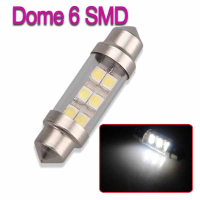36Mm 6smd 1210/3528 C5w Car Led Festoon Dome Light Bulb