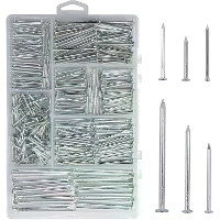 376PCS Premium Hardware Nagel Assortiment Kit Koolstofstaal Gegalvaniseerd Verschillende Maten 2