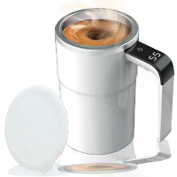 380ML Slimme Magnetische Roerbekers met LCD & Temperatuurdetectie Zelfroerende Koffiemok Magnetische Roerbekers Oplaadba