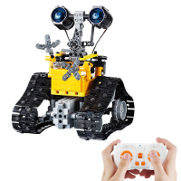 395 STUKS 2.4GHz Afstandsbediening Montage Robot Bouwstenen Set Educatief Intelligente Rupsauto Speelgoed voor Kinderen
