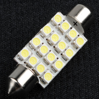 39Mm 16 Led Smd Festoon Dome Light Car Bulb Xenon White