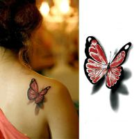 3D Butterfly Waterproof Temporary Transfer Tattoo Sticker