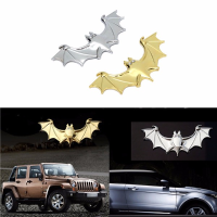 3D Car Metal Chrome Bat Logo Emblem Decal Emblem Badge Truck Auto Motor Sticker