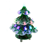 3D DIY kerstboomset met LED knipperende lichten, elektronica soldeercursus onderdelen