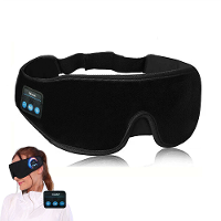 3D Draadloze Slaapmasker met Bluetooth 5.2 Type C Oplaadkabel Binnen Ademend Lichtblokkerende Telefoongesprekken Muziek