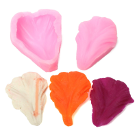 3D Flower Petal Leaf Silicone Fondant Mould Cake Decorating Chocolate Baking Mold