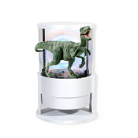 3D Hologram Projector Fan Met Ingebouwde Bluetooth Speaker 360° Kijkhoek Cilindrische Scherm Advertentie Display Machine