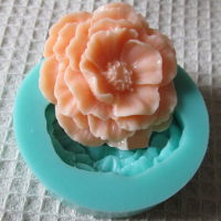 3D Mini Peony Fondant Mold Silicone Cake Chocolate Moulds