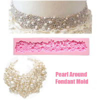 3D Pearl Around Fondant Mold Silicone Mould Cake Decorating Tool
