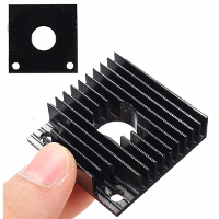 3D Printer 40x40x11mm Aluminum Black Heat Sink Radiator Extruder Cooling Fin