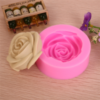 3D Rose Silicone Fondant Cake Mold Chocolate Clay Soap Mould