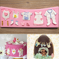 3D Silicone Cloth Fondant Chocolate Mold Mould Cake Decoration