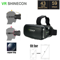 3D VR Shinecon Video Glasses Virtual Reality For iPhone 6S Plus 6Plus Samsung HTC Smartphone