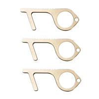 3 Stks contactloze deuropener gezonde handheld sleutelhanger tool Vermijd vuile omgeving en meer hygiëne deur trekt