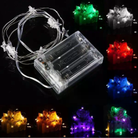 3M 30 LED Batterijgevoede Sterren String Feeënlicht voor Kerstfeest Bruiloft Decoratie