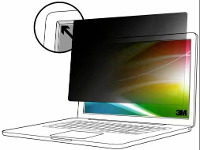 3M Bright Screen BP156W9B Privacyfolie Laptop 39,6 cm (15,6) Beeldverhouding: 16:9 7100283540 Universal