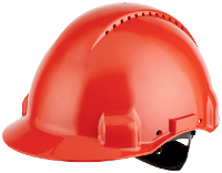 3M G3000NUV RD G30NUR Veiligheidshelm EN 397, EN 50365 Rood