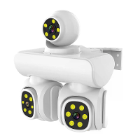 3MP Drie Lens WIFI IP Camera P66 Waterproof Twee Weg Audio Volledige Kleuren Nachtzicht Beweging Alert Mobiele Afstandsb