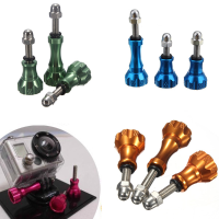 3Pcs Aluminum Stainless Thumb Knob Bolt Nut Screw For Gopro Hd Hero