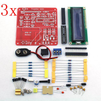 3Pcs Diy Multifunction Transistor Tester Kit For Lcr Esr Transistor Pwm Signal Generator M328