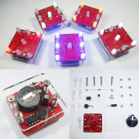 3Pcs Geekcreit® DIY Schudgele LED Dice Kit Met Kleine Trillingsmotor