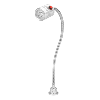 3W 220v 400mm Led Lamp Magnetic Base Cnc Miller Lathe Industrial Machine Tool Light