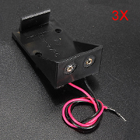 3X 9v Battery Dc Power Enclosure Holder Case