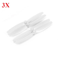 3X Gemfan 65mm Abs Propeller Blade Cw Ccw White For 615 6 X 15mm Coreless Motor Racing Quadcopter