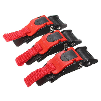 3X Plastic Motorcycle Clip Chin Strap Quick Release Buckle Autocycle
