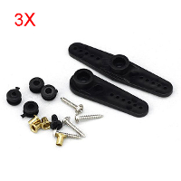 3X Standard Minus Shape Servo Arm For Mg995 Mg996 Mg945
