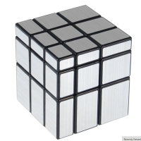 3X3x3 57mm Wire Drawing Style Mirror Magic Cube Challenge Gifts Cubes Educational Toy