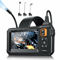 4,3 Inch 8mm IPS HD scherm auto endoscoopcamera met verlichting Borescope 2000mAh rioolcamera 1080P HD inspectiecamera v