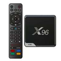 [4+32G] X96 A100 Smart TV Box Android 14 Amlogic S905A 4K Ultra HD 60fps HDR10+ AV1 Dual Band WiFi Bluetooth 5.X Streami
