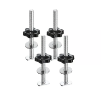 4/6/8 Stuks M8 T rail bouten knop kit koolstofstaal T slot bouten met ster knoppen ringen 8mm schroefdraad diameter 100m