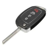4 Button Folding Flip Remote Key Shell Case Fob+bladeffor Hyundai Ix45 Santa Fe
