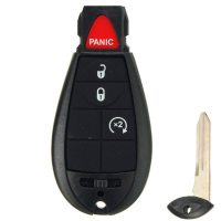 4 Buttons Flip Remote Key Fob Shell Case Blank Blade For Chrysler Dodge Jeep