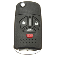 4 Buttons Remote Folding Key Flip Shell Case For Mitsubishi Galant