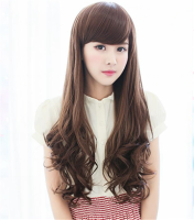 4 Colors High Temperature Fiber Long Wavy Curly Wig Cosplay Hair Party Full Wigs
