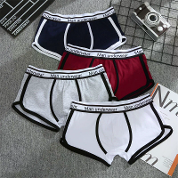 4 DELEN Heren Ondergoed Katoenen Boxershorts Mode Casual Boxershorts Hoge Kwaliteit Slaapondergoed Comfortabel Ademend O