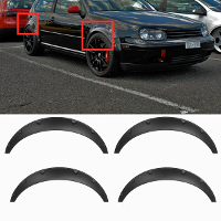 4 Delig/ Set Universele Auto Wielboog Bandenbeschermer Decoratieve Spatbord Flexibel Maar