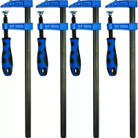 4PCS Zware Klemmen Set Snelle Grip Hoge Sterkte 12inch Metalen Staven Klemmen voor Houtbewerking en Timmerwerk