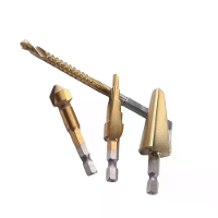 4 Delige Hexa schakel (4PCT) Stap boor set HSS4241 zaagboor Countersink gereedschap afschuinkamer 4 12mm 8 20mm Power To