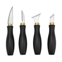 4 Delige houtbewerkingscarving gereedschapset roestvrijstalen mes ergonomisch handvat professionele detail snijder razor
