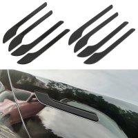 4 Delige set voor Tesla Model 3 / Y Autodeur Handgreep Beschermfolie Krasbescherming Decoratieve Strip Anti kras Autodeu