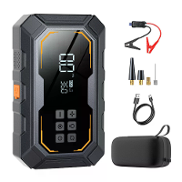 4 In 1 5000A autostarter met luchtcompressor LED verlichting bandenspanningspomp powerbank draagbaar 12V accu startkabel