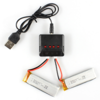 4 In 1 Charger 3.7V 450mah Lipo Battery For Wltoys V977 V930 Xk K110 Cheerson 6050