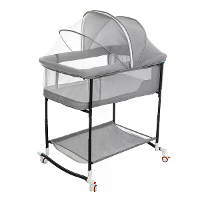 4 In 1 Infant Bedside Crib Portable Baby Sleeper Adjustable Height Stitching Big Bed for 0 36 Months Children