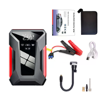 4 In 1 Multi functie Auto Noodstart Intelligent Digitaal Display 12V 38000mAh Powerbank Jumpstarter Bandeninflatie Drukt