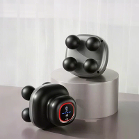 4 Kop Massagepistool met 9 Snelheden Diepe Weefsel Percussie 28kg Kracht 1200mAh Batterij Lichaams Spier Ontspanning Too